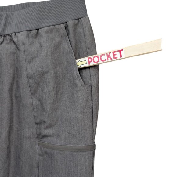 Fabletics Jogger Pants Womens Grey Drawstring Zip Pocket Size 2X - Picture 11 of 13